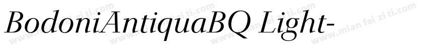 BodoniAntiquaBQ Light字体转换
